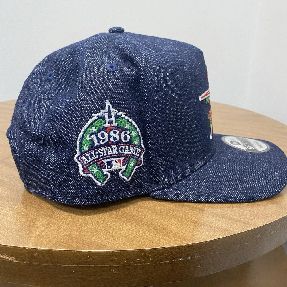 New Era Houston Astros Blue Denim Rose Pack Exclusive 9Fifty AFrame Snapback Hat